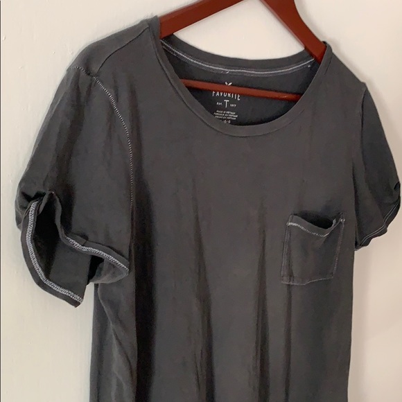 AEO gray Favorite T - Picture 3 of 3